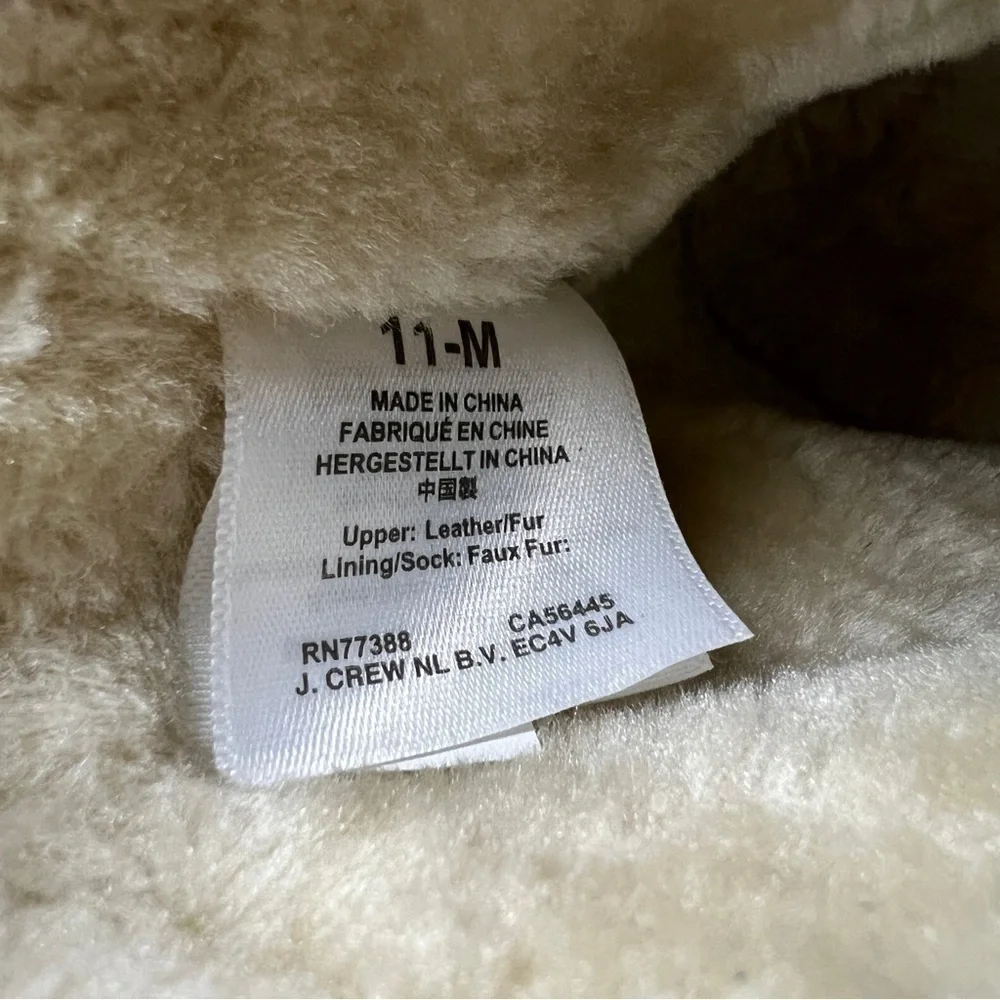J CREW FUR BOOTS
